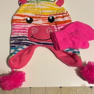 New Critters Knit And Hat...Very Cute Set...